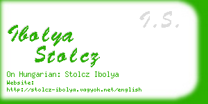 ibolya stolcz business card